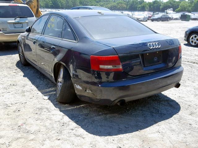 WAUDG74F46N024718 - 2006 AUDI A6 3.2 QUA BLUE photo 3