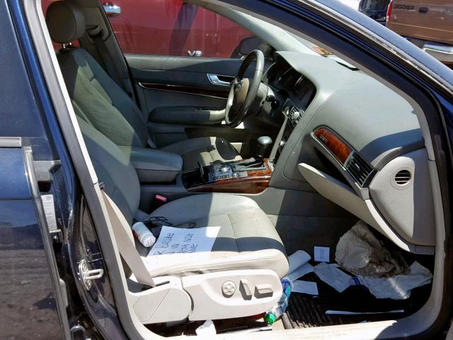 WAUDG74F46N024718 - 2006 AUDI A6 3.2 QUA BLUE photo 5