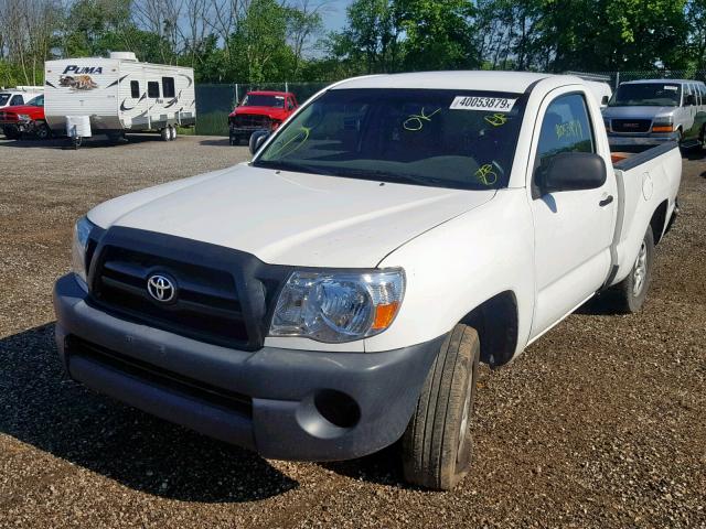 5TENX22N77Z396945 - 2007 TOYOTA TACOMA WHITE photo 2