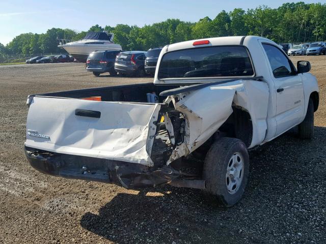 5TENX22N77Z396945 - 2007 TOYOTA TACOMA WHITE photo 4