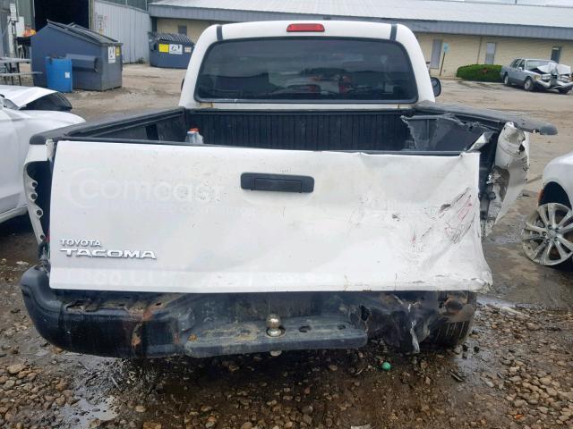 5TENX22N77Z396945 - 2007 TOYOTA TACOMA WHITE photo 6