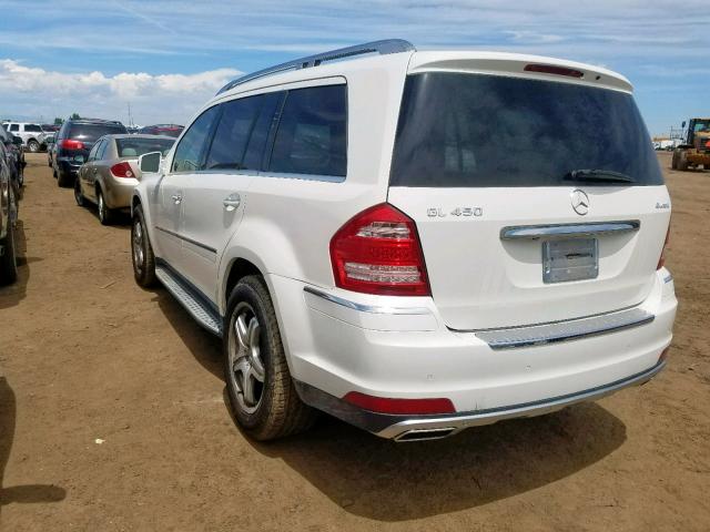 4JGBF7BE2CA781171 - 2012 MERCEDES-BENZ GL 450 4MA WHITE photo 3