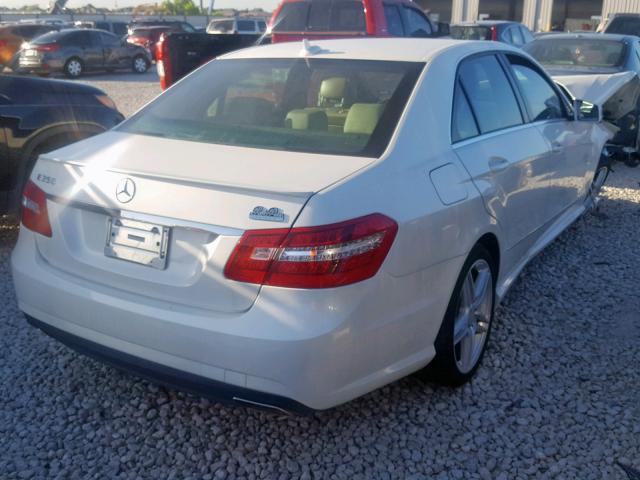 WDDHF5KB3DA677434 - 2013 MERCEDES-BENZ E 350 WHITE photo 4