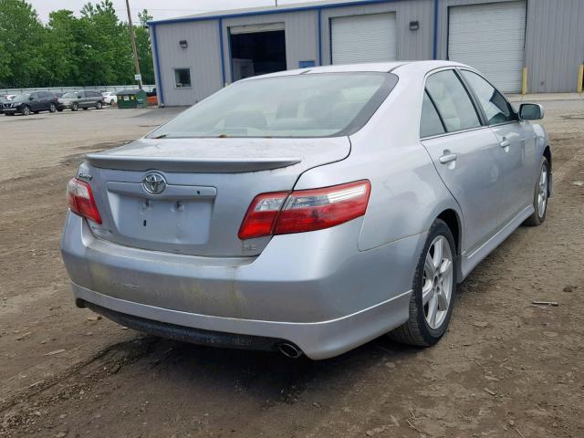 4T1BE46K97U572869 - 2007 TOYOTA CAMRY NEW SILVER photo 4