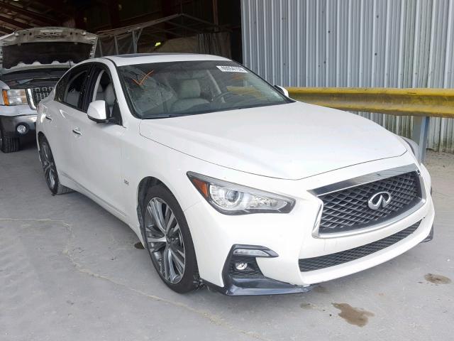 JN1EV7APXJM364922 - 2018 INFINITI Q50 LUXE WHITE photo 1