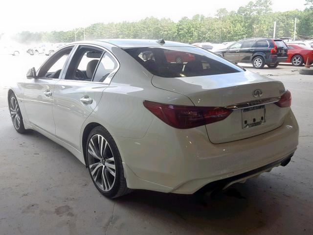 JN1EV7APXJM364922 - 2018 INFINITI Q50 LUXE WHITE photo 3