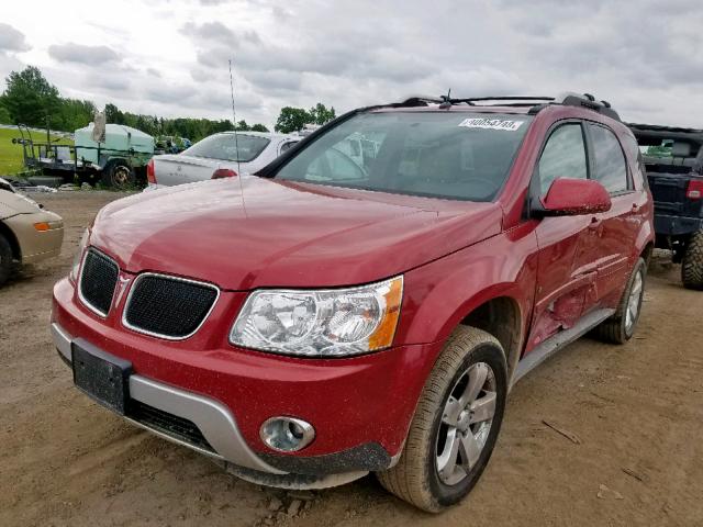 2CKDL63F266085105 - 2006 PONTIAC TORRENT RED photo 2