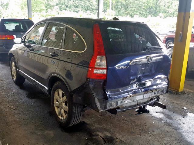 JHLRE48717C120256 - 2007 HONDA CR-V EXL BLUE photo 3