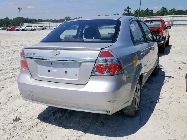 KL1TD5DE0AB081308 - 2010 CHEVROLET AVEO LS SILVER photo 4