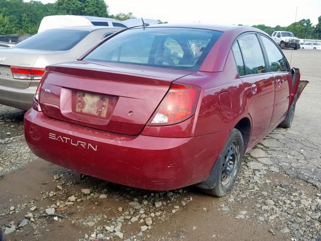 1G8AJ55F47Z150947 - 2007 SATURN ION LEVEL RED photo 4