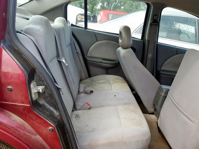 1G8AJ55F47Z150947 - 2007 SATURN ION LEVEL RED photo 6
