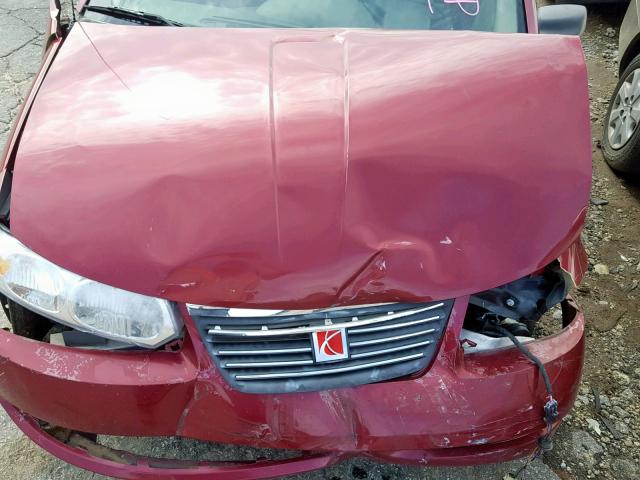 1G8AJ55F47Z150947 - 2007 SATURN ION LEVEL RED photo 7