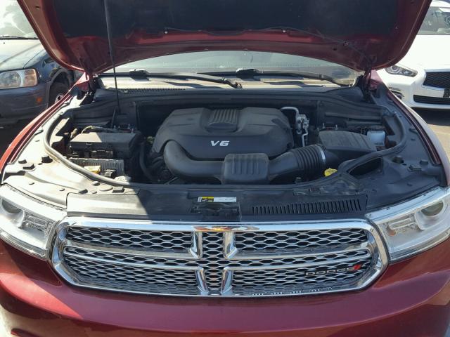 1C4RDHEG9EC501510 - 2014 DODGE DURANGO CI RED photo 7