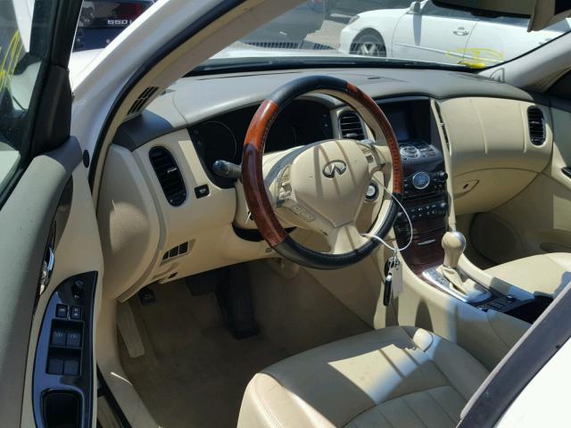 JN1AJ0HR1AM753439 - 2010 INFINITI EX35 BASE WHITE photo 9