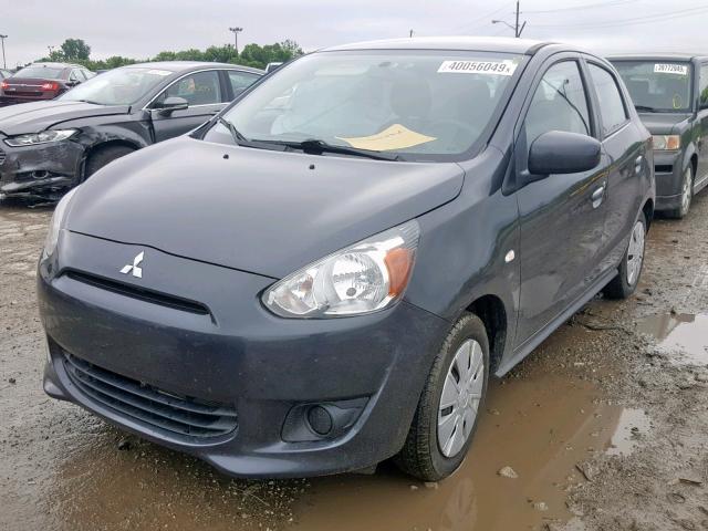 ML32A3HJ6FH012347 - 2015 MITSUBISHI MIRAGE DE GRAY photo 2