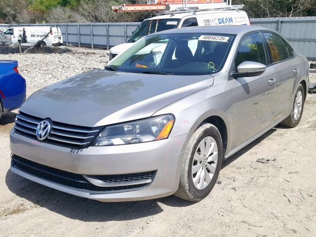 1VWAP7A37CC007013 - 2012 VOLKSWAGEN PASSAT S GRAY photo 2