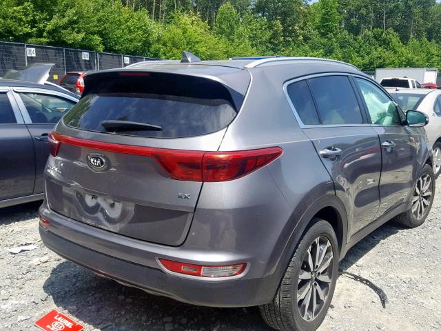 KNDPNCAC6J7301004 - 2018 KIA SPORTAGE E SILVER photo 4