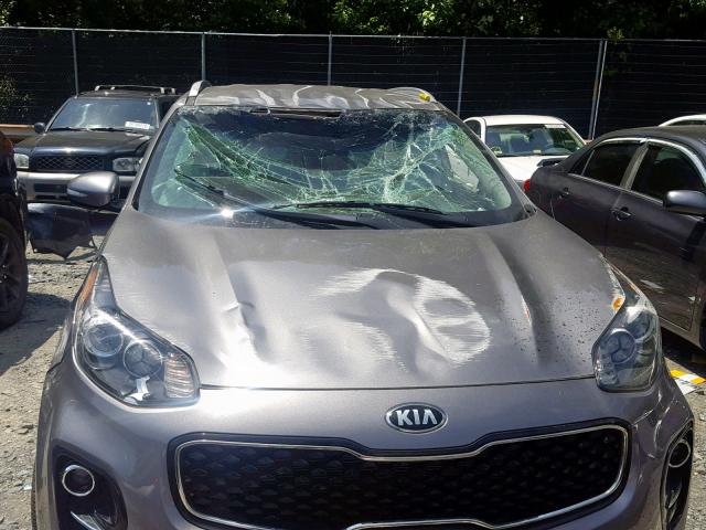 KNDPNCAC6J7301004 - 2018 KIA SPORTAGE E SILVER photo 9