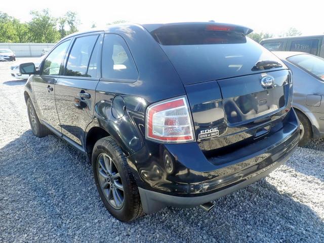 2FMDK38C68BA06712 - 2008 FORD EDGE SEL BLUE photo 3