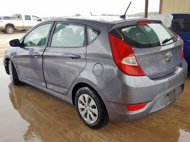 KMHCT5AE6HU304946 - 2017 HYUNDAI ACCENT SE CHARCOAL photo 3