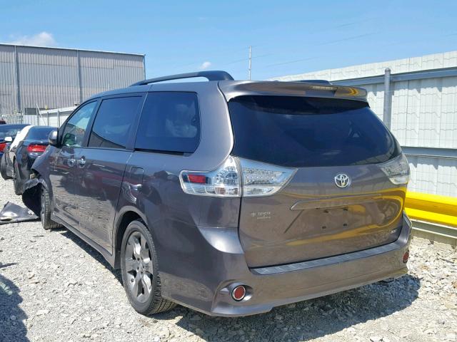 5TDXK3DC6DS344448 - 2013 TOYOTA SIENNA SPO GRAY photo 3