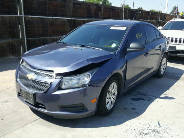 1G1PA5SH4E7109001 - 2014 CHEVROLET CRUZE LS BLUE photo 2