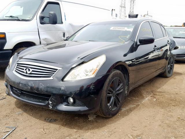 JN1CV6AR9AM251143 - 2010 INFINITI G37 BLACK photo 2