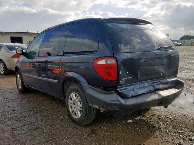 1D4GP25B56B591507 - 2006 DODGE CARAVAN SE BLUE photo 3