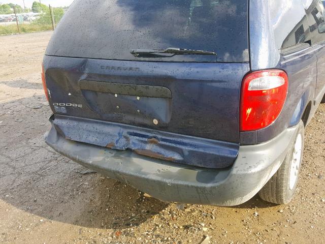 1D4GP25B56B591507 - 2006 DODGE CARAVAN SE BLUE photo 9