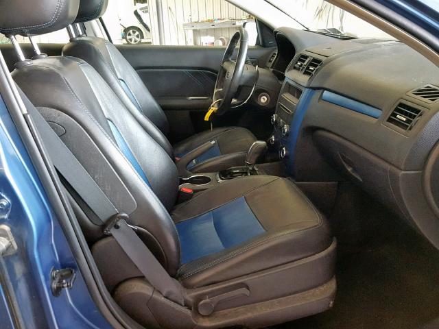 3FAHP0KC0AR233325 - 2010 FORD FUSION SPO BLUE photo 5