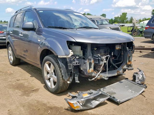 JA4MT41X08Z013490 - 2008 MITSUBISHI OUTLANDER GRAY photo 1