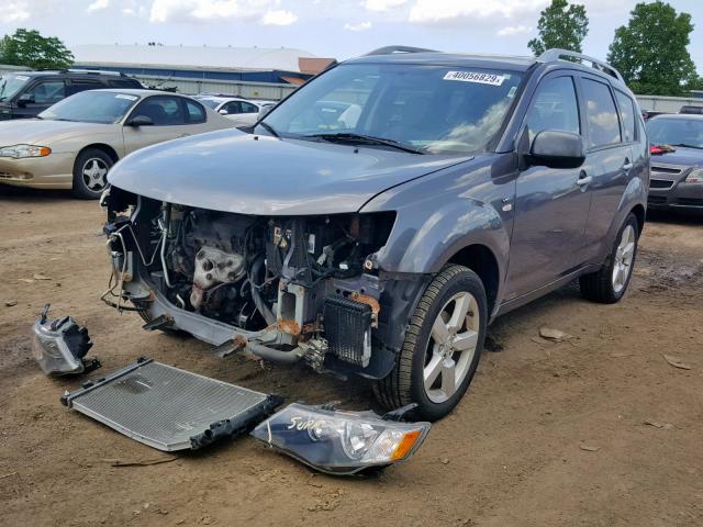 JA4MT41X08Z013490 - 2008 MITSUBISHI OUTLANDER GRAY photo 2