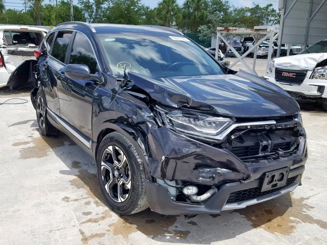 7FARW2H94JE001907 - 2018 HONDA CR-V TOURI GRAY photo 1