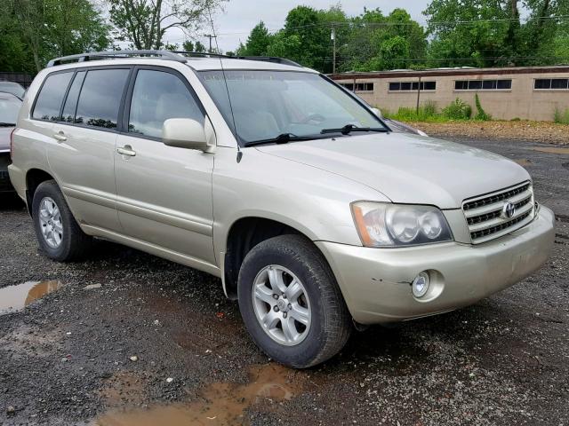 JTEHF21A720081386 - 2002 TOYOTA HIGHLANDER TAN photo 1