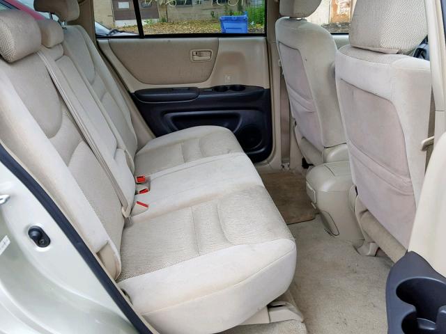 JTEHF21A720081386 - 2002 TOYOTA HIGHLANDER TAN photo 6