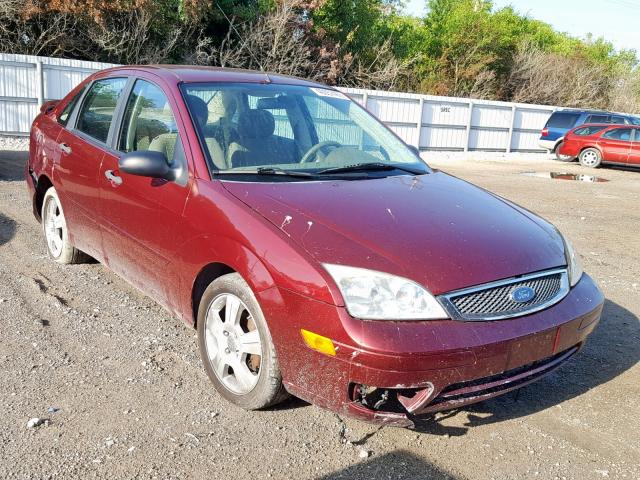 1FAHP34N47W161079 - 2007 FORD FOCUS ZX4 BURGUNDY photo 1