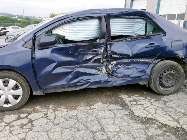 JTDBT903181275106 - 2008 TOYOTA YARIS BLUE photo 9