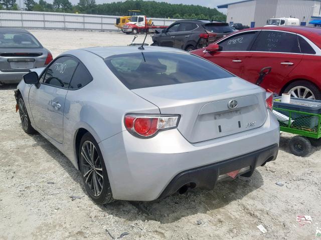 JF1ZNAA14D2733478 - 2013 TOYOTA SCION FR-S SILVER photo 3