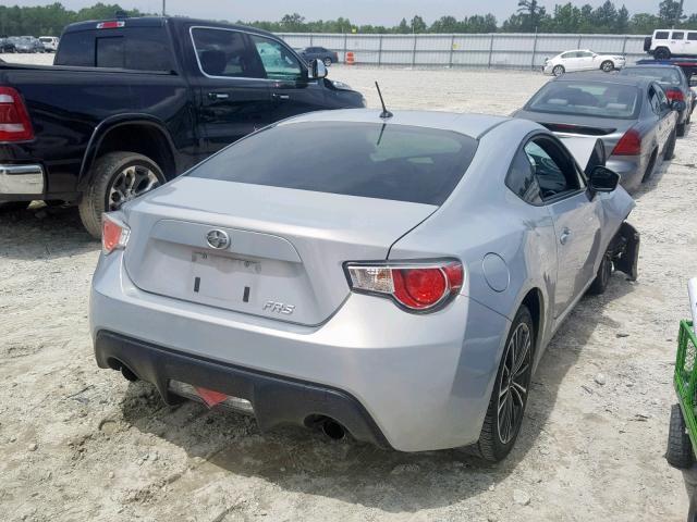 JF1ZNAA14D2733478 - 2013 TOYOTA SCION FR-S SILVER photo 4