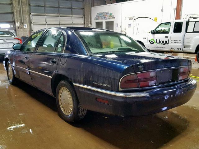 1G4CW54K124196445 - 2002 BUICK PARK AVENU BLUE photo 3