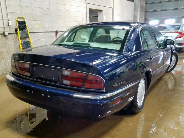 1G4CW54K124196445 - 2002 BUICK PARK AVENU BLUE photo 4