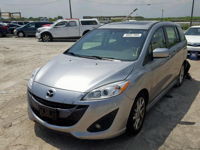 JM1CW2DL1C0138677 - 2012 MAZDA 5 GRAY photo 2