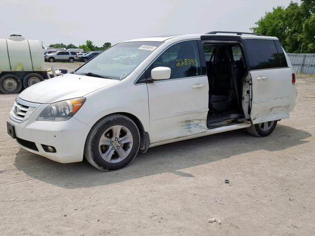 5FNRL38858B506608 - 2008 HONDA ODYSSEY TO WHITE photo 9