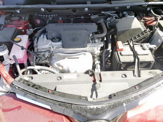 2T3WFREV7JW453577 - 2018 TOYOTA RAV4 ADVEN RED photo 7