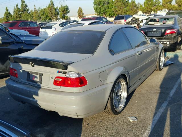 WBSBL934X4PN57765 - 2004 BMW M3 GRAY photo 4