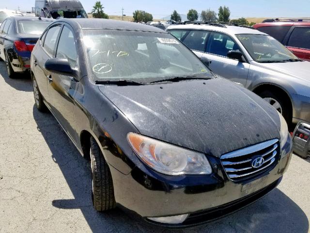 KMHDU4AD1AU855875 - 2010 HYUNDAI ELANTRA BLACK photo 1