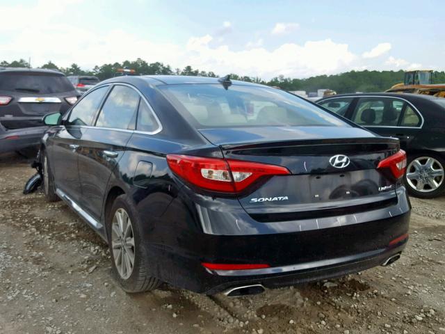 5NPE34AF5GH265677 - 2016 HYUNDAI SONATA SPO BLACK photo 3