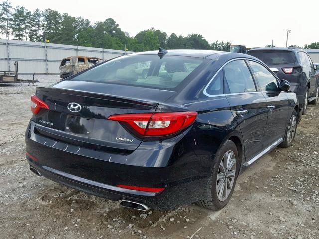 5NPE34AF5GH265677 - 2016 HYUNDAI SONATA SPO BLACK photo 4