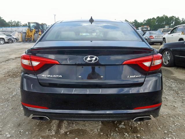 5NPE34AF5GH265677 - 2016 HYUNDAI SONATA SPO BLACK photo 9