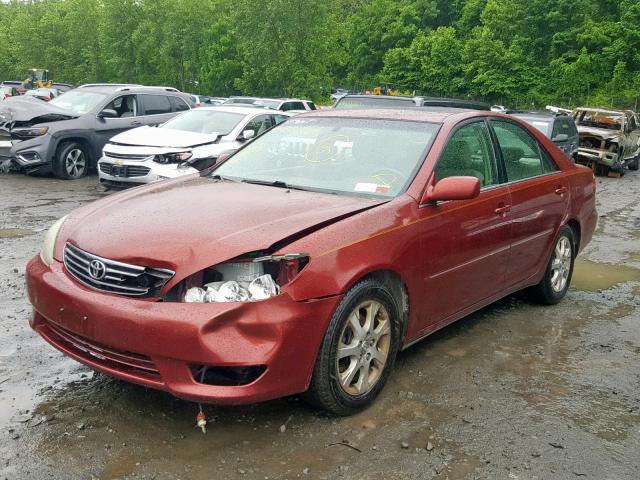 4T1BF30K96U115400 - 2006 TOYOTA CAMRY LE მუქწითელი ფოტო 2